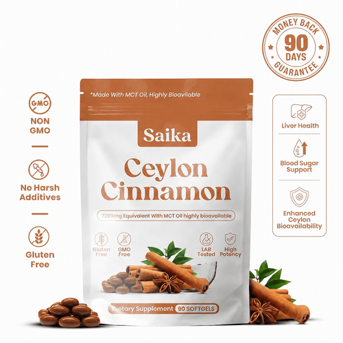 Ceylon Cinnamon 7200mg Equivalent with MCT Oil PM