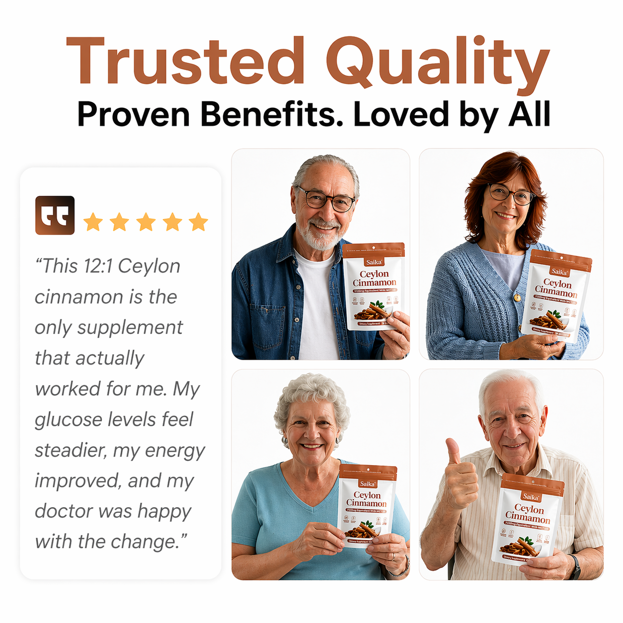 Ceylon Cinnamon 7200mg Equivalent with MCT Oil PM